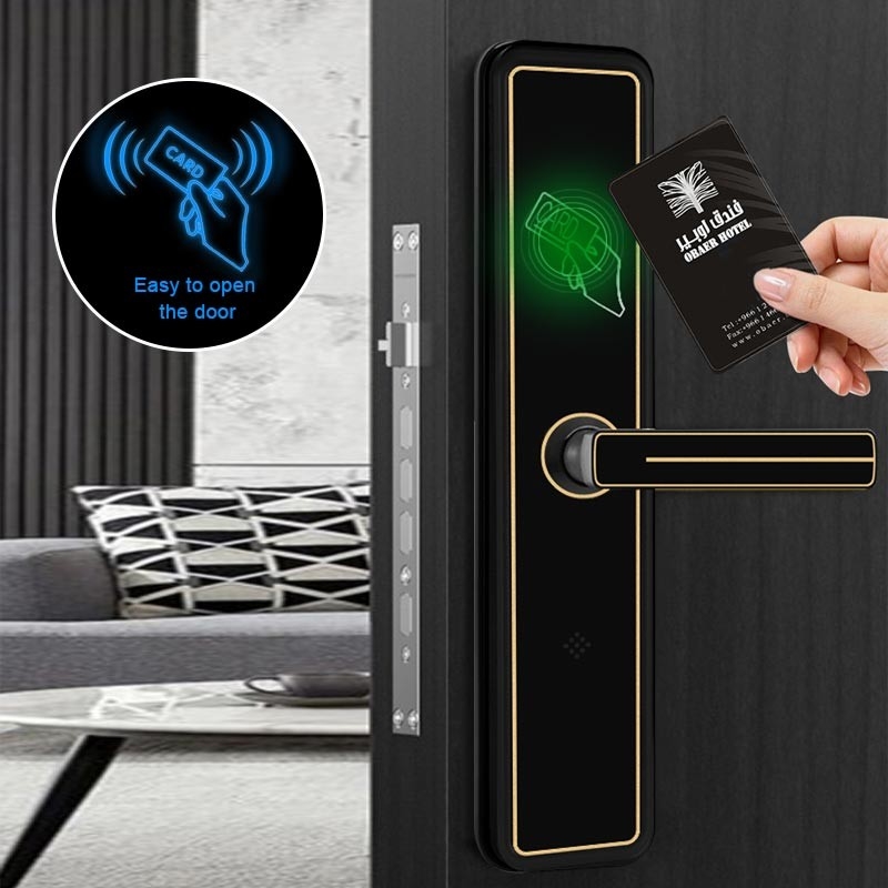 Умный гостиничный номер замка карты удара RFID запирает алюминиевый сплав для гостиницы