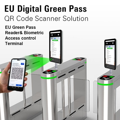 Управление доступом распознавания лиц читателя кода ЕС QR с сертификатами приложения C19
