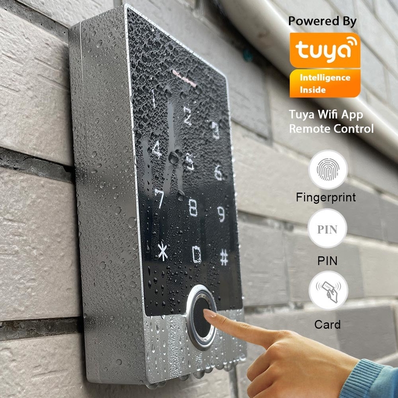 Кнопочная панель RFID/отпечаток пальцев системы IP68 управления доступом двери Wifi Tuya водоустойчивая автономная