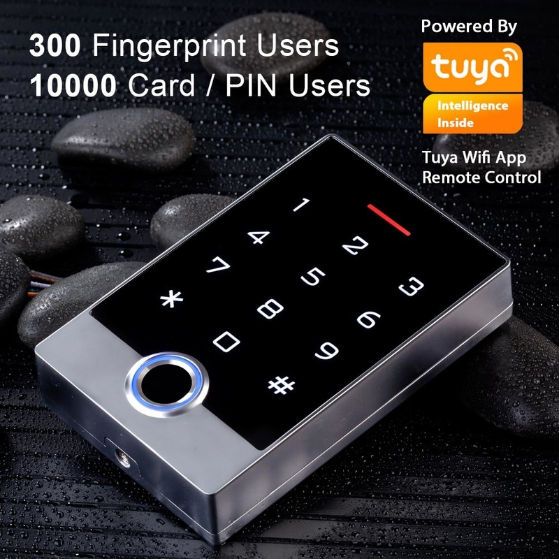 Кнопочная панель RFID/отпечаток пальцев системы IP68 управления доступом двери Wifi Tuya водоустойчивая автономная