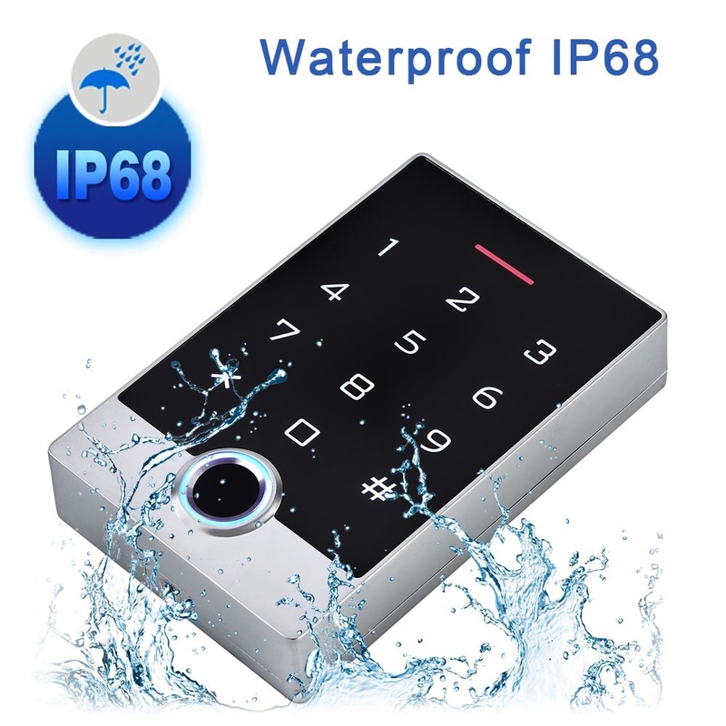 Кнопочная панель системы IP68 управления доступом двери отпечатка пальцев карты RFID водоустойчивая автономная