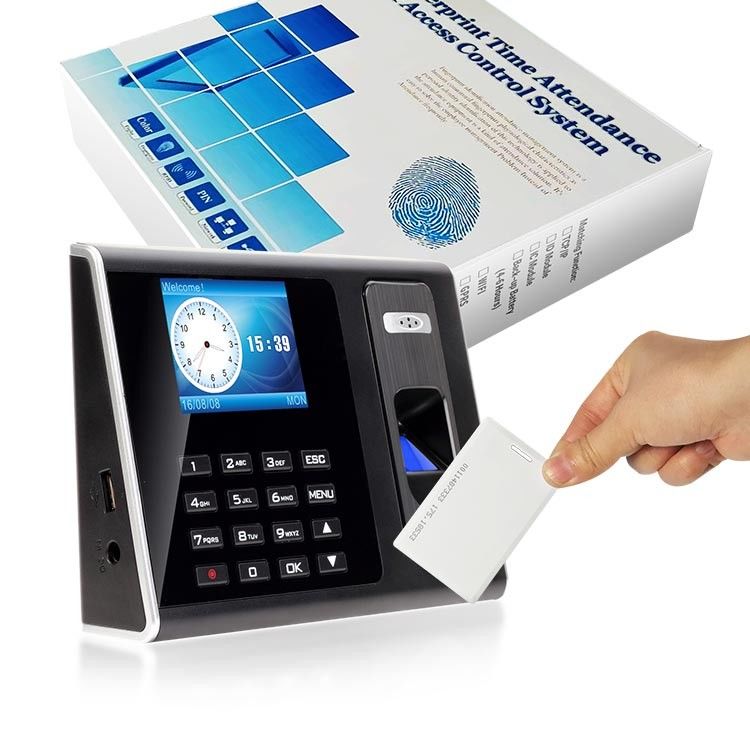 Система посещаемости времени отпечатка пальцев умной карты RFID хронометрируя