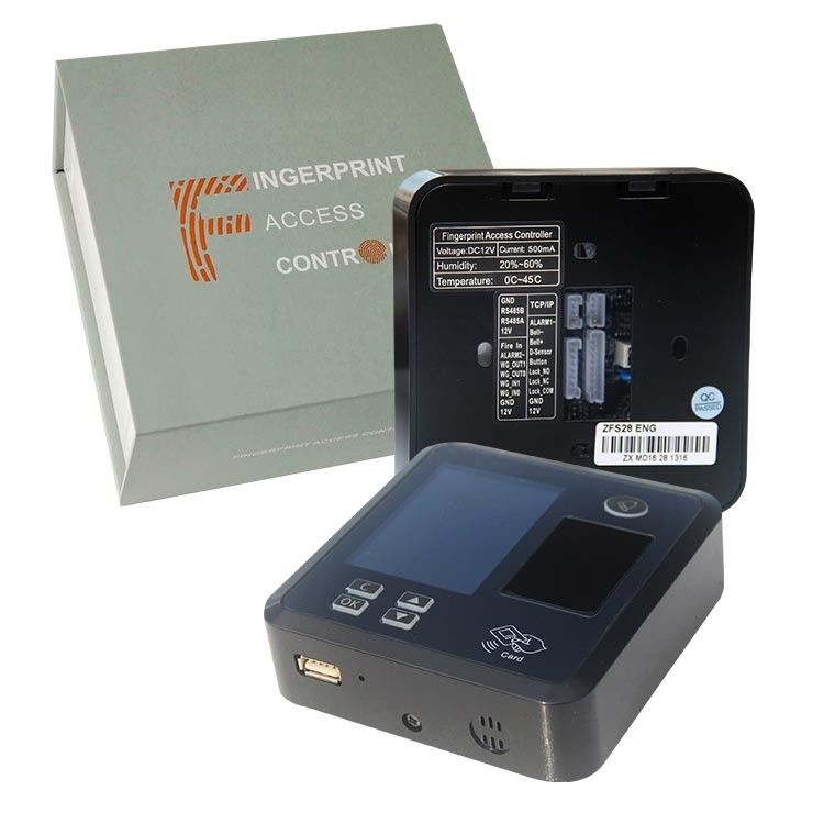 Ворота черноты TFS28 12V 0.2s Ip Wifi Tcp 125 карты Mhz управления доступом отпечатка пальцев