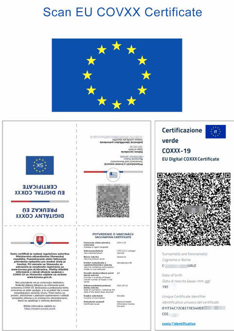 Пропуск зеленого цвета ЕС блока развертки температуры распознавания лиц читателя кода 5Inch QR