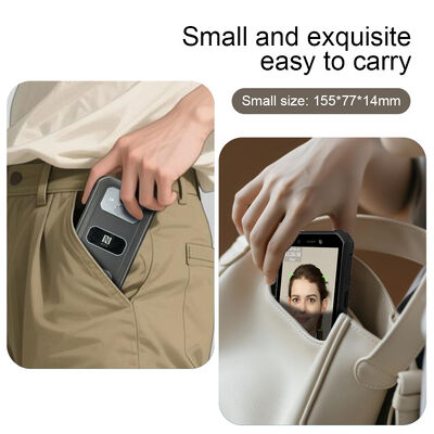 5,5-дюймовый сенсорный экран 、 терминал учета рабочего времени с быстрым распознаванием лица (0,3 с) - 5000 лиц для мобильного учета рабочего времени