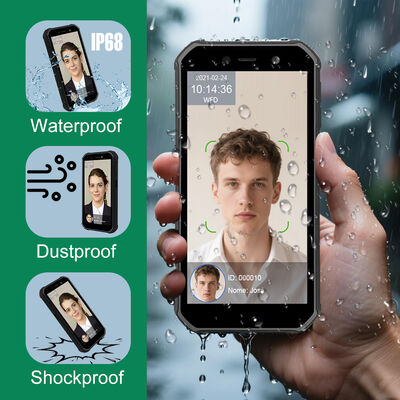 4G портативный наружный аппарат распознавания лиц Android для охранения времени присутствия сотрудников