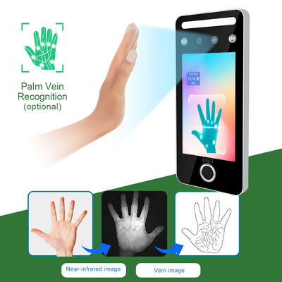 10,000 Palm Vein Capacity Clock System Biometric Palm Vein Face Fingerprint Time Attendance with Free Cloud Software