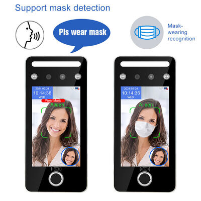 5 Inch Touch Screen Multi Mode Professional Face Fingerprint RFID Access Control Machine With RS485