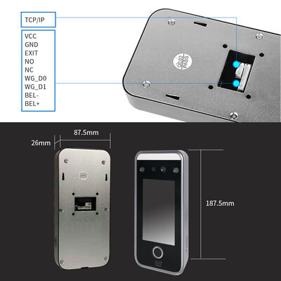 Intelligent Biometric Access Control and Time Attendance Terminal with Touch Screen and Dual Camera