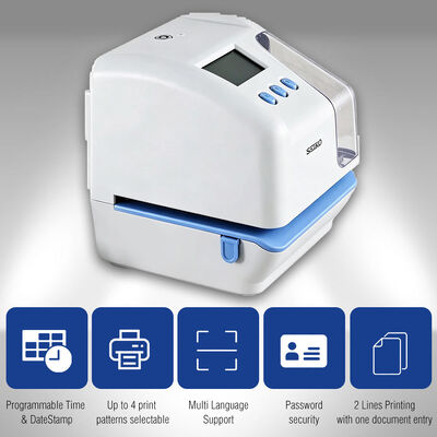 SEIKO TP-50 Time Stamp Machine Записывающий время для документов с USB-устройством для поддержки памяти во время отключения питания и сдвига времени печати