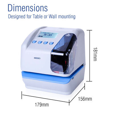 SEIKO TP-50 Time Stamp Machine Записывающий время для документов с USB-устройством для поддержки памяти во время отключения питания и сдвига времени печати