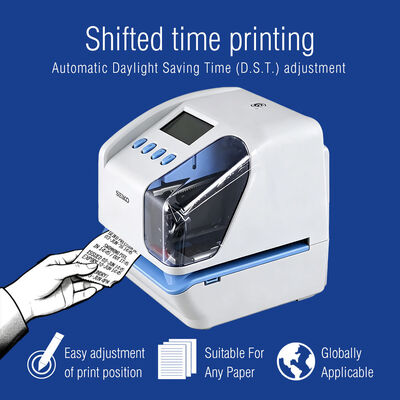 SEIKO TP-50 Time Stamp Machine Записывающий время для документов с USB-устройством для поддержки памяти во время отключения питания и сдвига времени печати