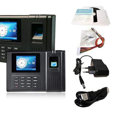 Пунш сети рекордер посещаемости времени отпечатка пальцев 2,8 дюймов