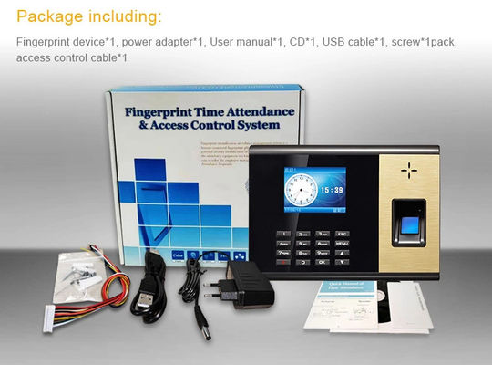 SIM-карта GPRS система посещаемости времени Thumbprint 2,8 дюймов