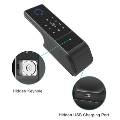 Замок отпечатка пальцев RFID управлением умного замка Tuya Wifi мобильный открытый плоский домашний