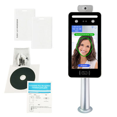 измерение температуры таймера распознавания лиц 0.5M терминальное термальное