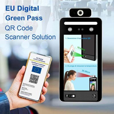 Пропуск цифров зеленого цвета ЕС управления доступом распознавания лиц DC12V AI