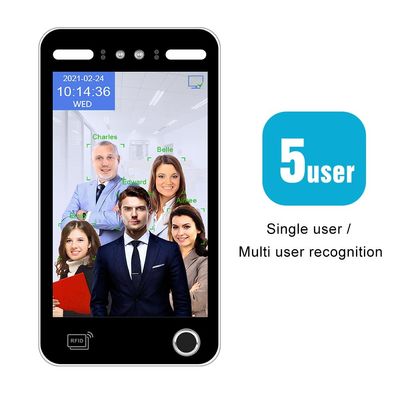 Система управления доступом опознавания AI биометрического отпечатка пальцев лицевая для посещаемости