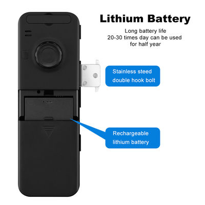 Замок алюминиевого отпечатка пальцев распознавания лиц замка Tuya ABS умного Frameless стеклянный